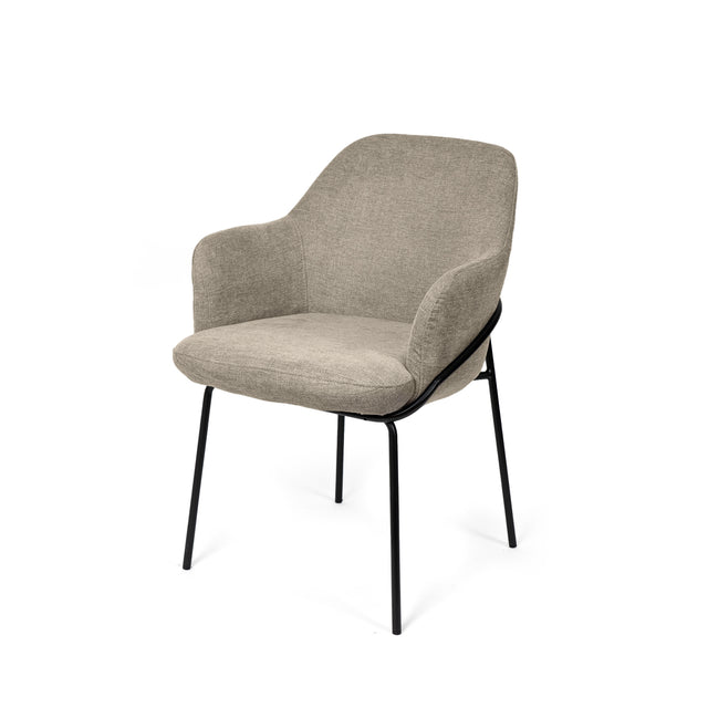 Silla Abigail Taupe con Patas negras | composición decorativa | Somcasa Vlc | 00SL118630 | imagen 8