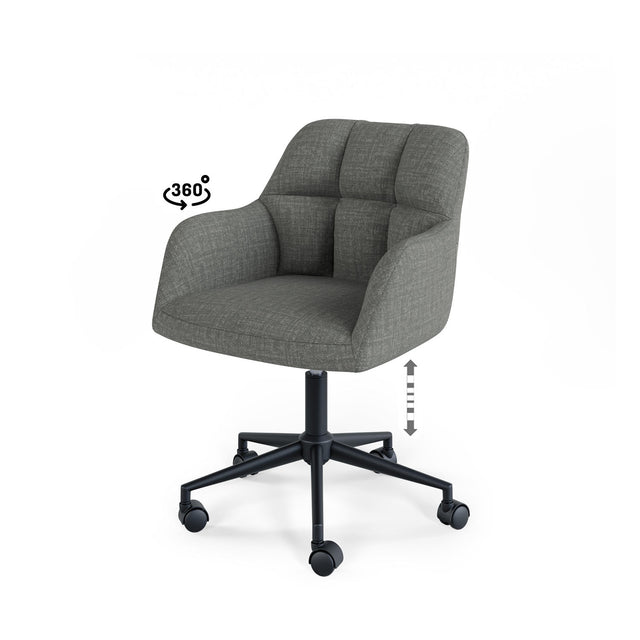 Silla Oficina Stanford Gris | detalle de materiales | Somcasa Vlc | 00OF100522 | imagen 7