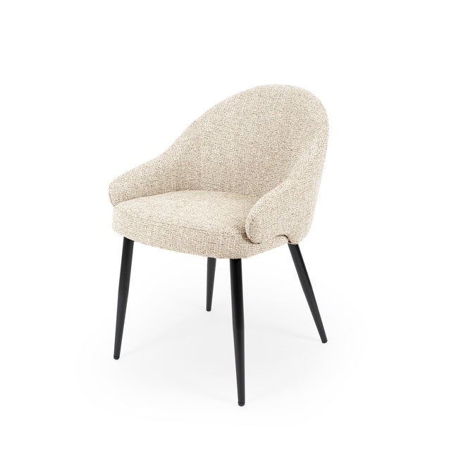 Silla Mira Negra Beige con Patas negras | detalle de diseño | Somcasa Vlc | 00SL125425 | imagen 3