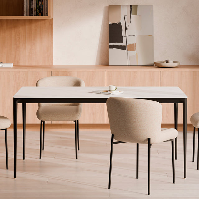 Mesa Arya Rect Negro | vista principal | Somcasa Vlc | 00MS221467