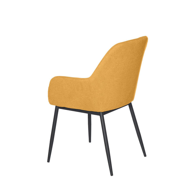 Silla Isabella Negra Amarillo con Patas negras | vista principal | Somcasa Vlc | 00SL113127