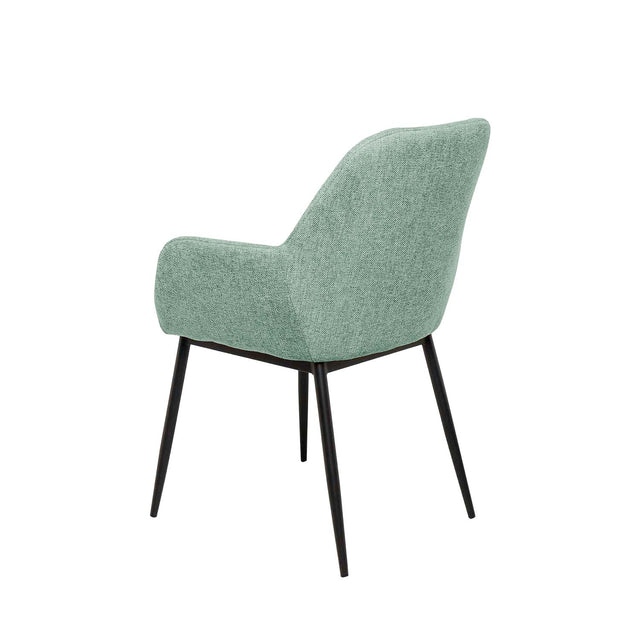 Silla Isabella Negra Verde con Patas negras | vista principal | Somcasa Vlc | 00SL113128