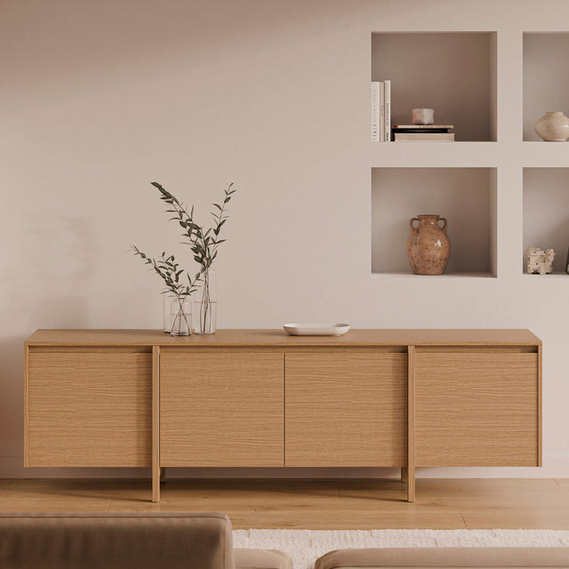 Mueble TV Puertas Pacific Roble | vista principal | Somcasa Vlc | 00MB522307
