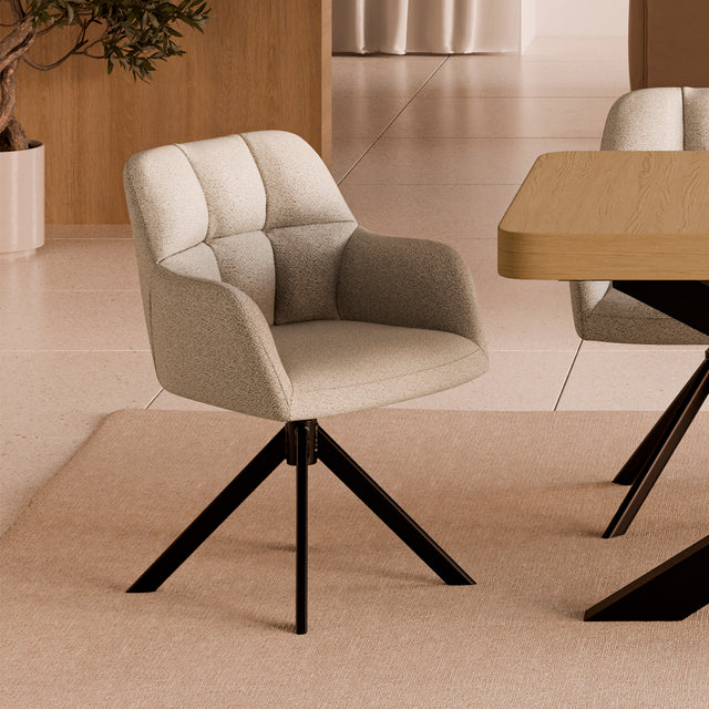 Silla Taimi Negra Beige con Patas negras | vista principal | Somcasa Vlc | 00SL126225