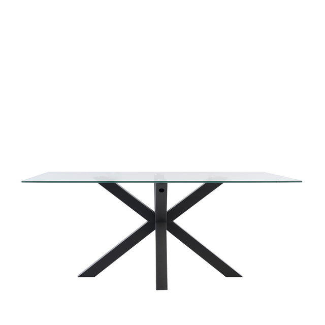 Mesa de Comedor Demi Metal y Vidrio | vista principal | Somcasa Vlc | 00MS209307