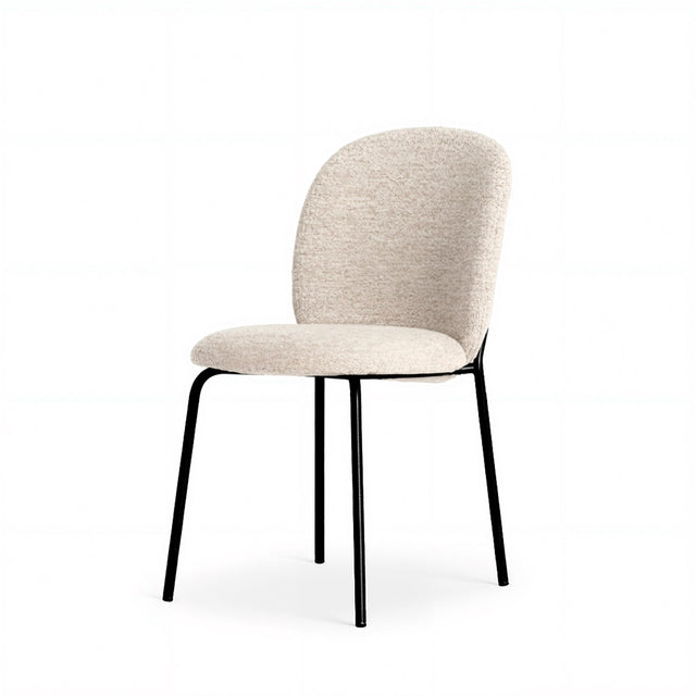 Silla Riona Negra Beige con Patas negras | vista lateral | Somcasa Vlc | 00SL128025 | imagen 4