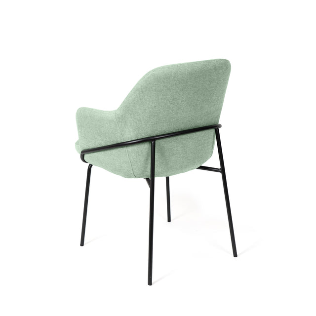 Silla Abigail Negra Verde con Patas negras | vista principal | Somcasa Vlc | 00SL118628