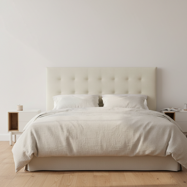 Mueble de diseño en madera natural en espacio de estilo nórdico
