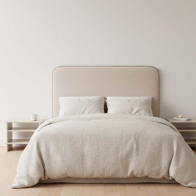 Mueble de diseño en madera natural en espacio de estilo nórdico