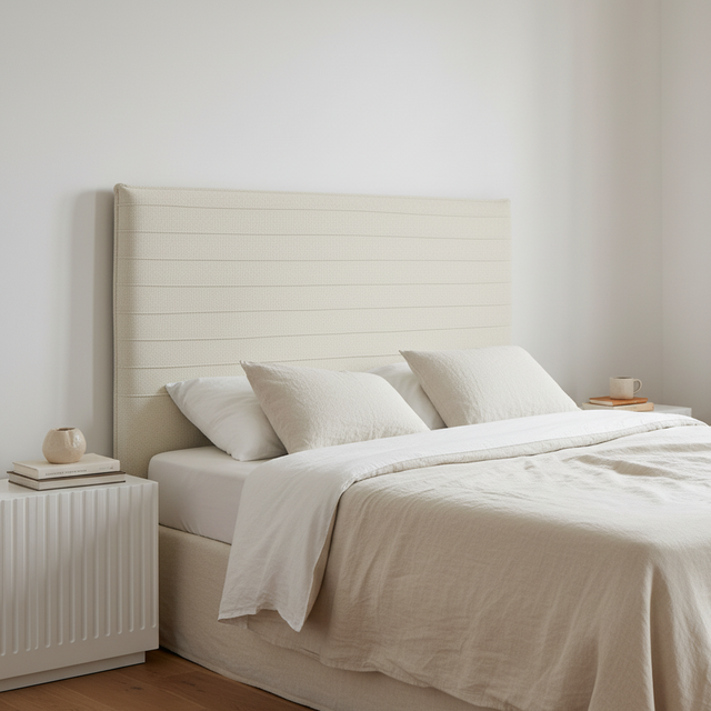 Mueble de diseño en madera natural en espacio de estilo nórdico