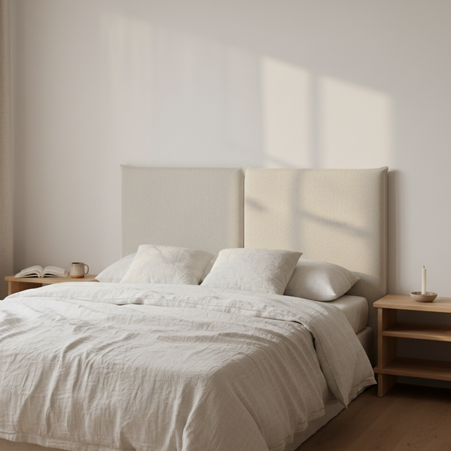 Mueble de diseño en madera natural en espacio de estilo nórdico
