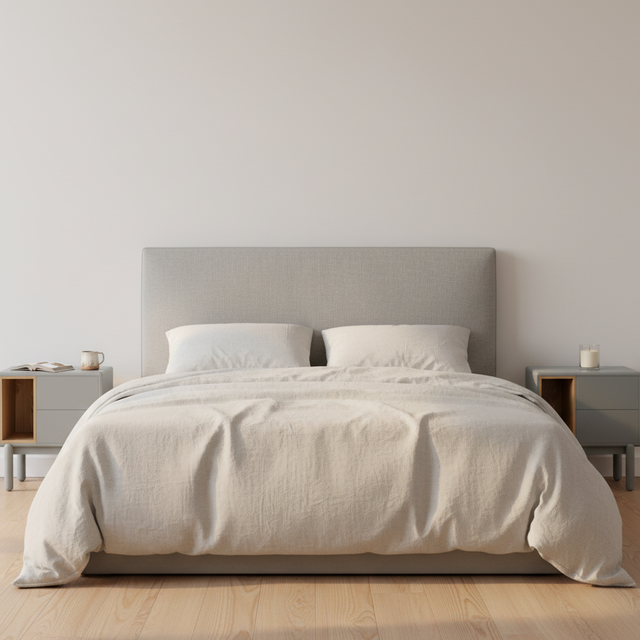 Mueble de diseño en madera natural en espacio de estilo nórdico