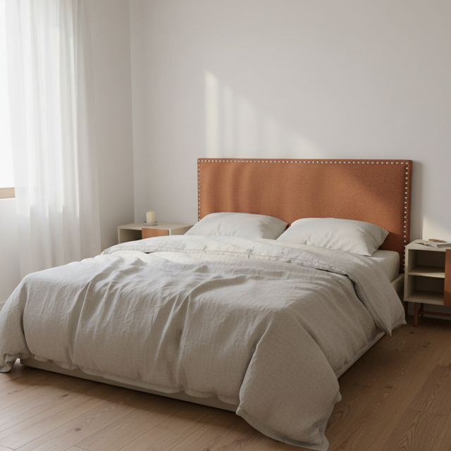 Mueble de diseño en madera natural en espacio de estilo nórdico