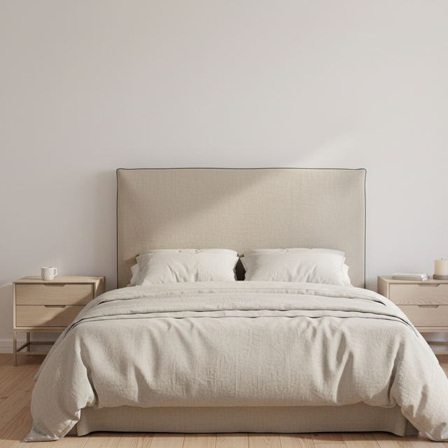 Mueble de diseño en madera natural en espacio de estilo nórdico
