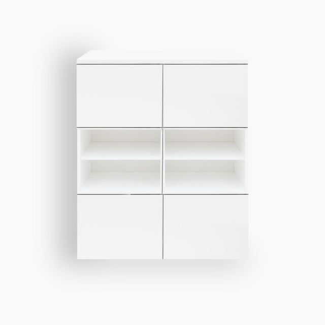 Mueble Armario Librería Nolla 100 Personalizable con esquemas y colores en ambiente de estilo nórdico