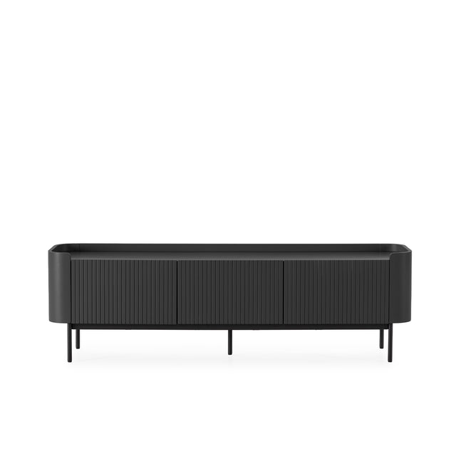 Mueble TV Willa 180 Negro, vista frontal