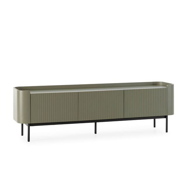 Mueble TV Willa 180 Verde, vista frontal