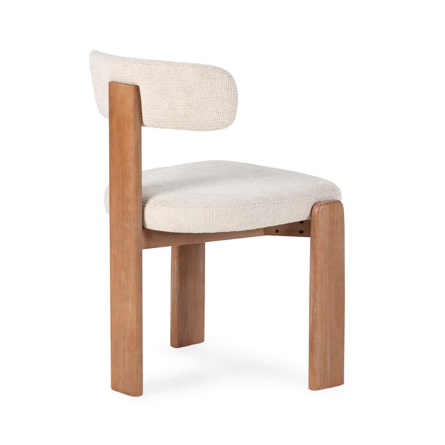 Silla de Comedor Nadia Beige Roble Lavado, vista frontal