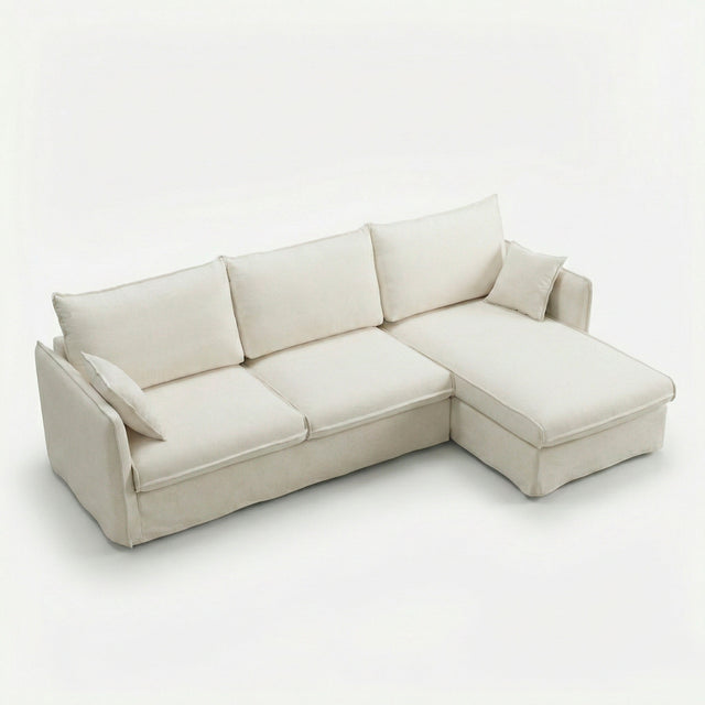 Sofá chaise longue Zaragoza en ambiente de estilo nórdico