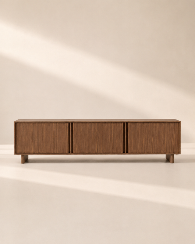 Penxat 160 Natural TV Unit, Customizable with schemes