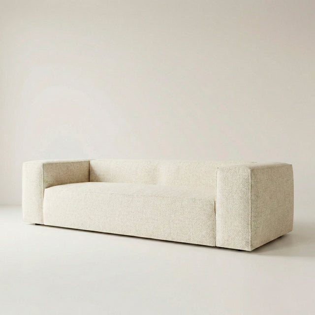 Sofá Modular 3 Plazas Cala con tapizado vista lateral de estilo nórdico