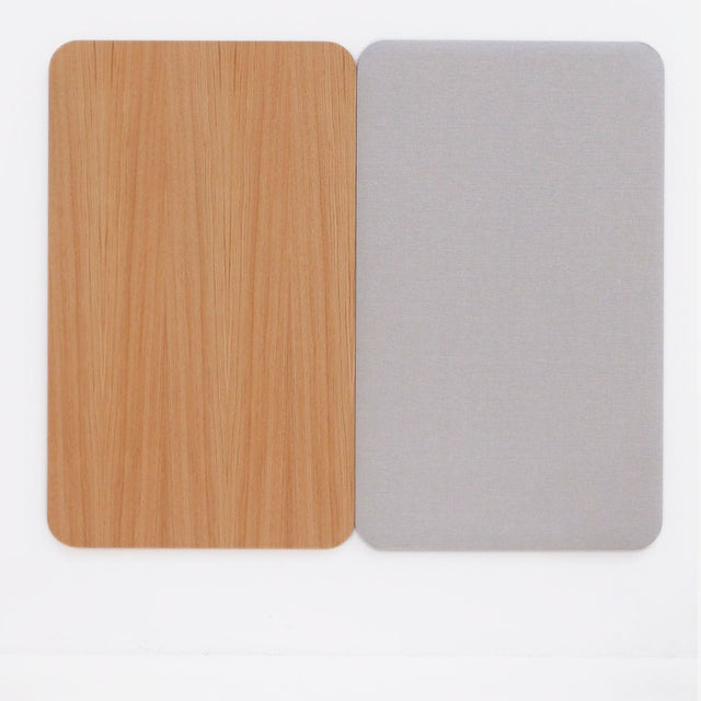 Cabecero modular 140cm Roble - Tapizado Arena - Libra 05 Slowdeco