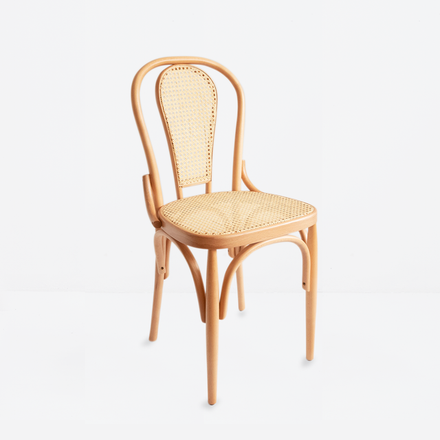 Silla de madera y rejilla Villalonga Sillería y Curvados