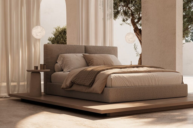 Cama nórdica con dosel de lino: el dormitorio slow de 2026