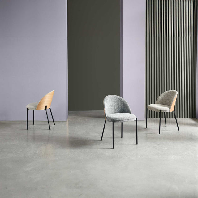 Pack de 4 sillas de comedor Casandra taupe