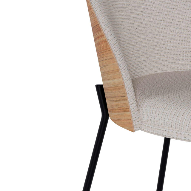 Pack de 4 sillas de comedor Casandra taupe