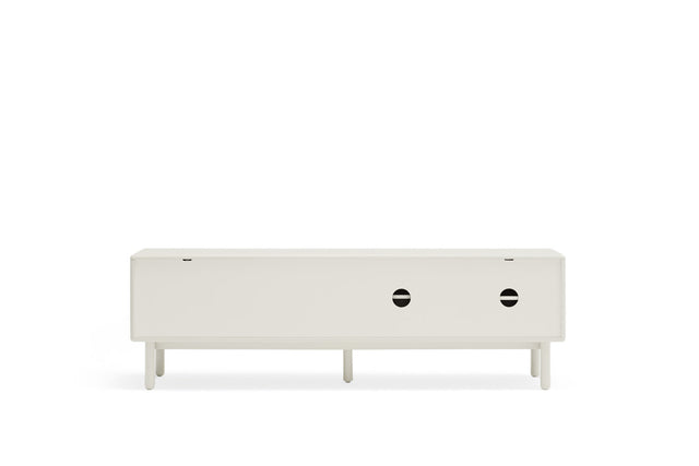 Mueble TV Corvo 180 Crema con acabado crema en ambiente de estilo nórdico