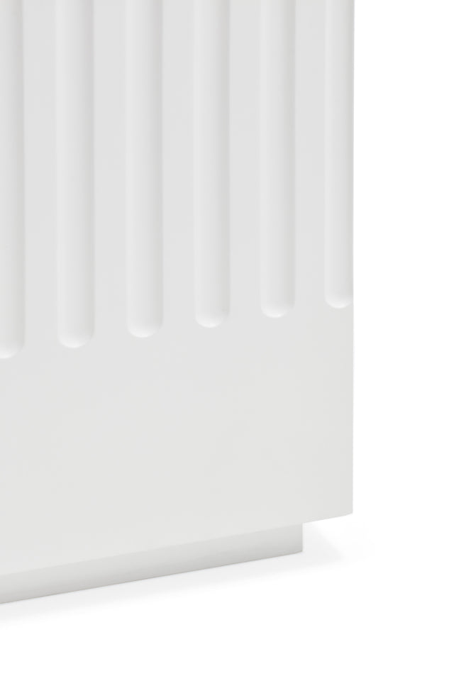 Aparador Doric 198 Blanco con acabado blanco en ambiente de estilo nórdico