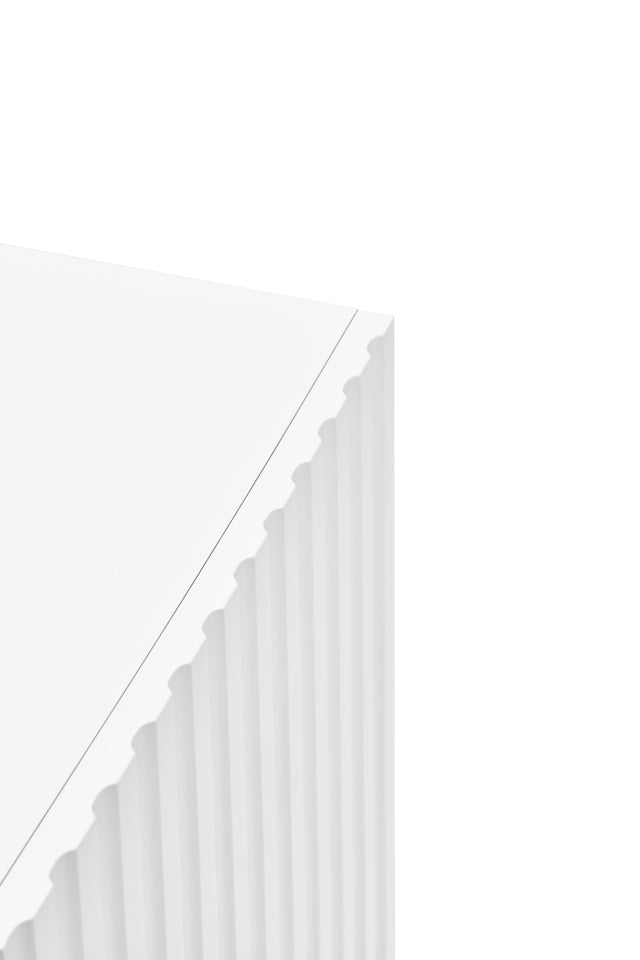 Aparador Doric 198 Blanco con acabado blanco en ambiente de estilo nórdico