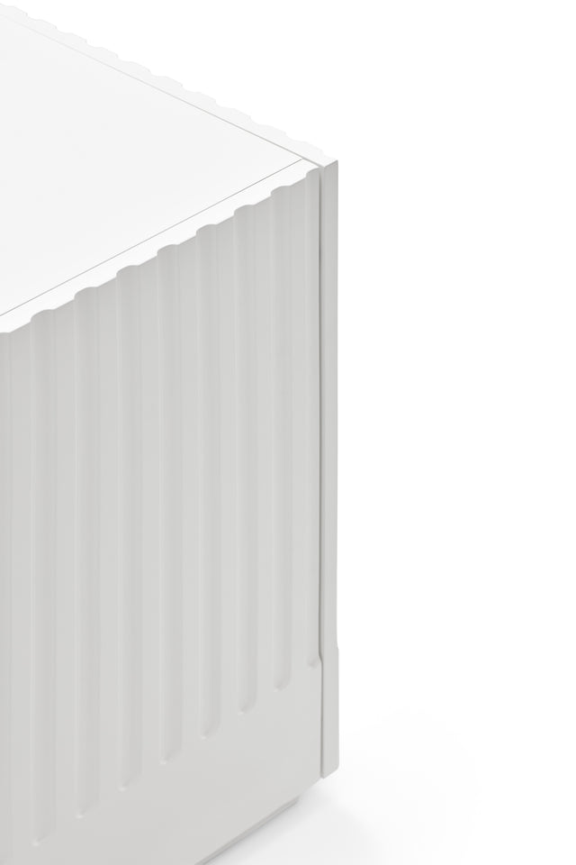 Aparador Doric 198 Blanco con acabado blanco en ambiente de estilo nórdico