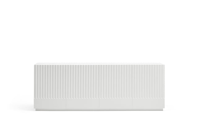 Aparador Doric 198 Blanco con acabado blanco en ambiente de estilo nórdico