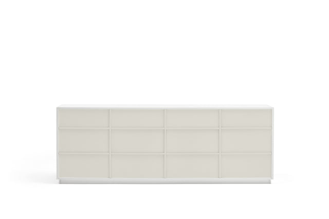 Aparador Doric 198 Blanco con acabado blanco en ambiente de estilo nórdico