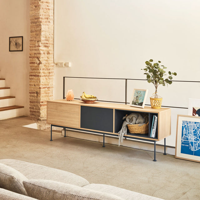 Mueble tv Yoko roble 180cm Teulat