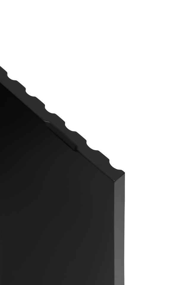 Aparador Doric 198 Negro con acabado negro en ambiente de estilo nórdico