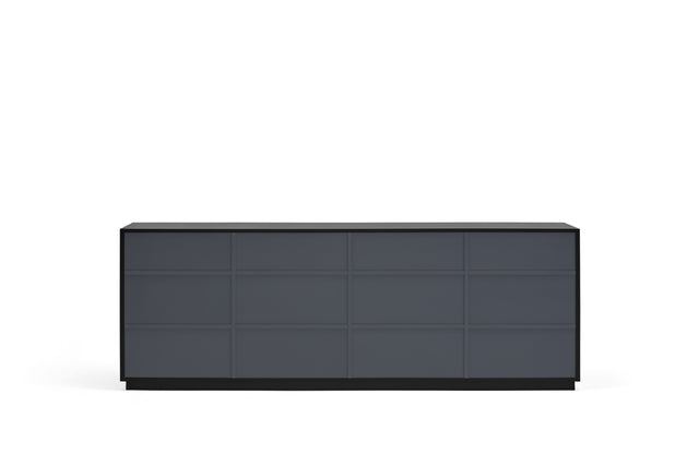 Aparador Doric 198 Negro con acabado negro en ambiente de estilo nórdico