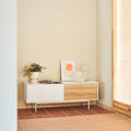 Mueble TV Sierra 140 en ambiente de estilo nórdico