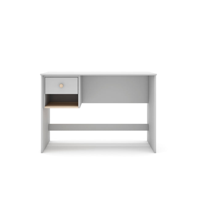 Escritorio Infantil Rectangular Esteban 110 Blanco con acabado blanco en ambiente de estilo nórdico