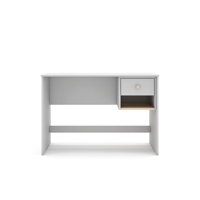 Escritorio Infantil Rectangular Esteban 110 Blanco con acabado blanco en ambiente de estilo nórdico