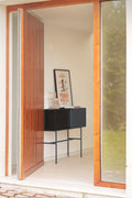 Mueble Consola Nube 110 Gris Antracita con acabado gris vista principal de estilo nórdico