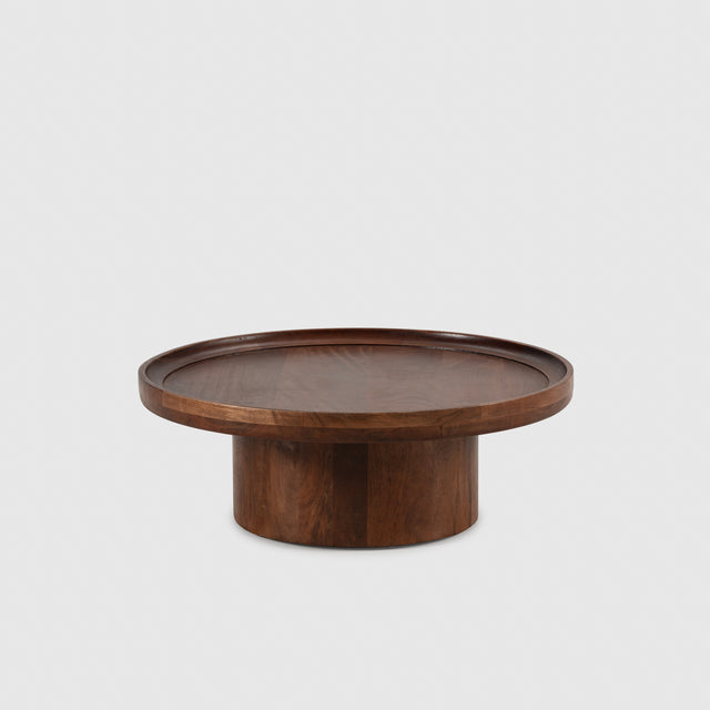 Mesa de centro Giselle 80 cm Marron oscuro, vista frontal