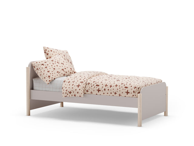 Cama Infantil Lily 199 Crema con acabado crema vista principal de estilo nórdico