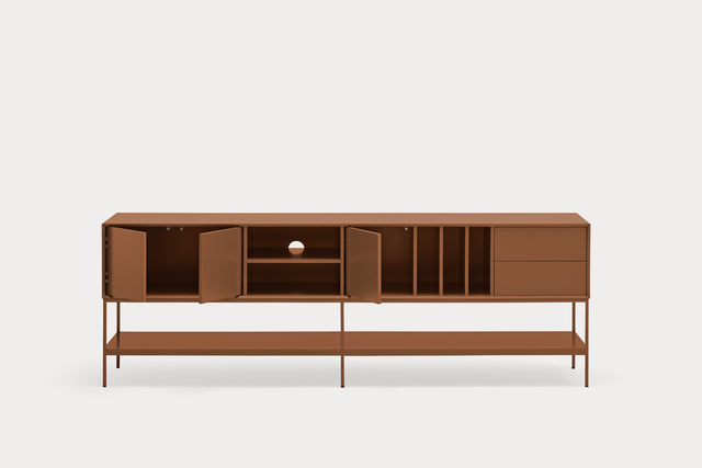 Mueble TV Platt 220 Arcilla en ambiente de estilo nórdico