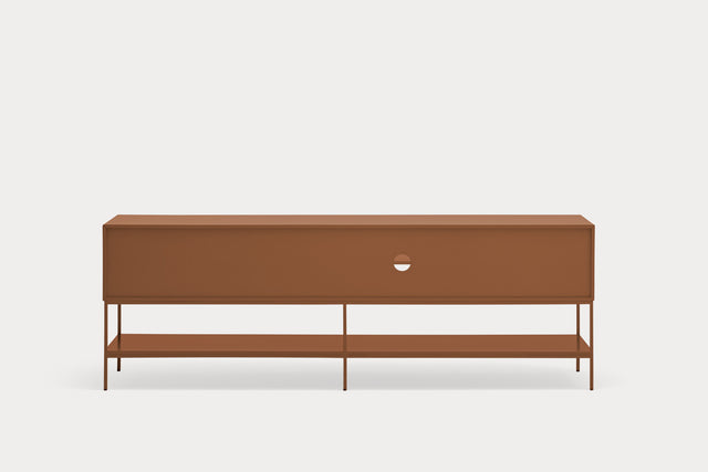 Mueble TV Platt 220 Arcilla en ambiente de estilo nórdico