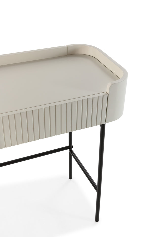 Consola Willa 120 cm Crema, vista lateral derecha