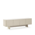 Mueble TV Solei 180 cm Crema, vista lateral izquierda