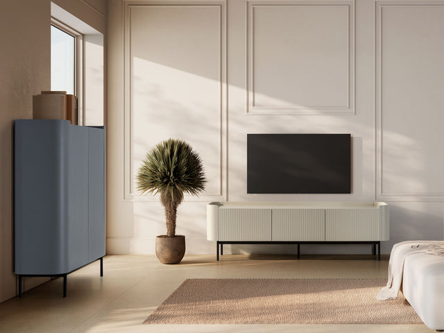 Mueble TV Willa 180 Crema, vista adicional